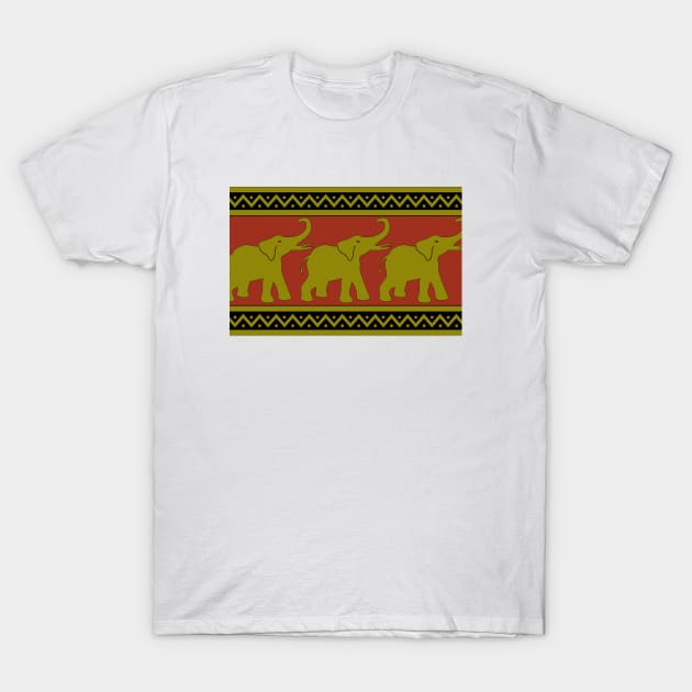 Elephant Pattern T-Shirt by AnimalPatterns